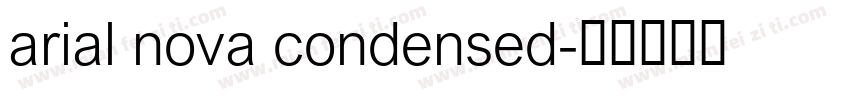 arial nova condensed字体转换